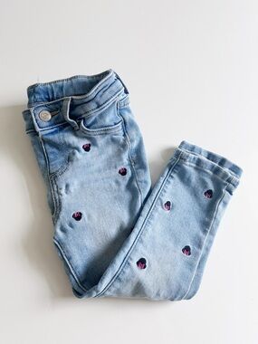 Disney Jumping Beans Minnie Mouse Embroidered Jeans - Size 3T